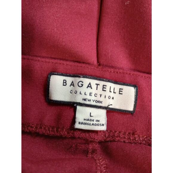 Bagatelle Pants Ladies Large Red Capri straight leg - Picture 4 of 6
